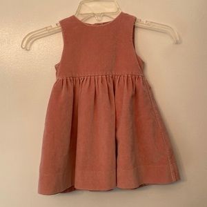 Sweet pink Jacadi Paris designer velvet dress. Size 18 months.